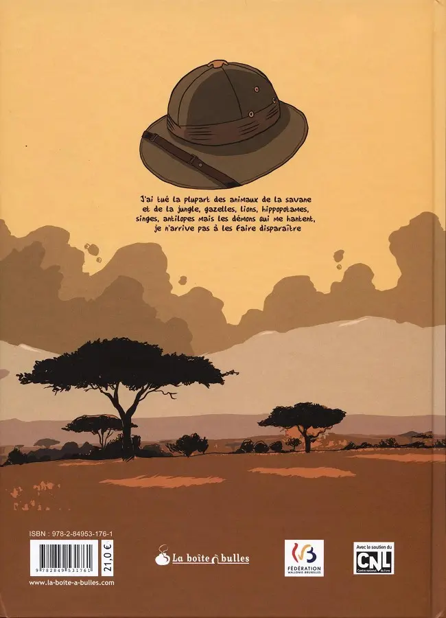 Verso de l'album Les Jardins du Congo