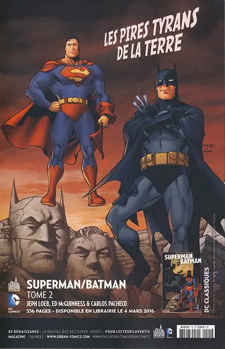 Verso de l'album Justice League Univers #1