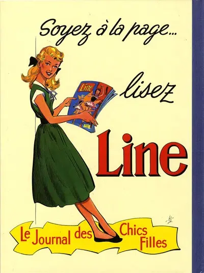 Verso de l'album Line Tome 1 Line et les timbres volants