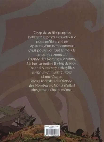 Verso de l'album Le Monde des nombreux noms Tome 1 Hyter de Flok