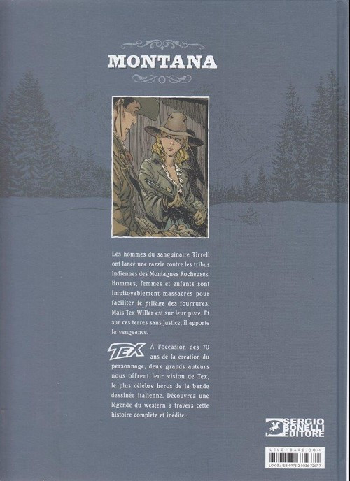 Verso de l'album Montana - Une histoire complète de Tex