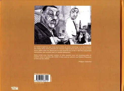 Verso de l'album Les tontons éparpillés façon puzzle