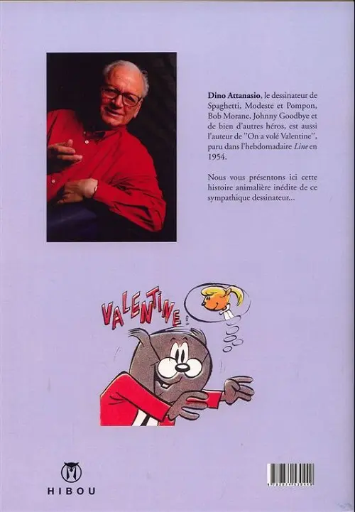 Verso de l'album On a volé Valentine