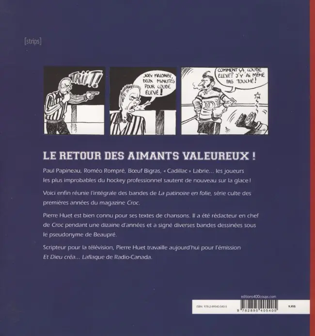Verso de l'album La patinoire en folie