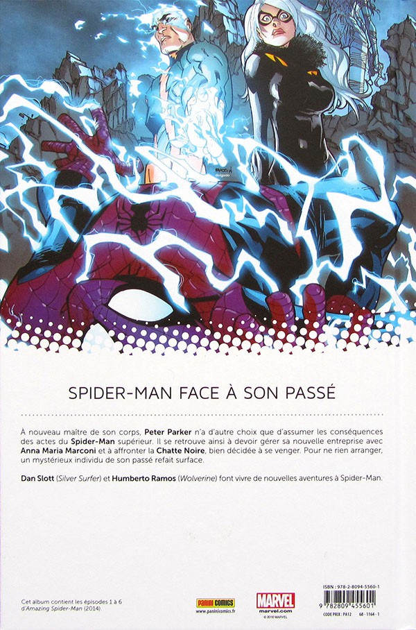 Verso de l'album The Amazing Spider-Man Tome 1 Une chance d'être en vie