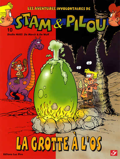 Couverture de l'album Les aventures involontaires de Stam & Pilou Tome 10 La grotte à l'os