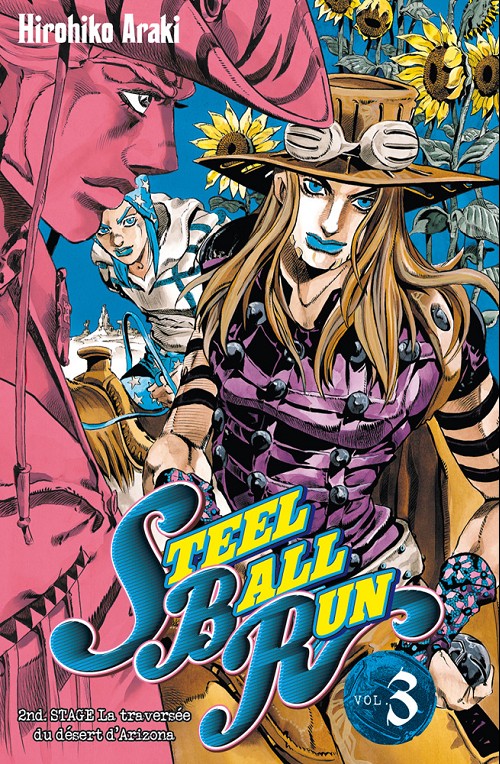 Couverture de l'album Jojo's Bizarre Adventure : Steel Ball Run Vol. 3 2nd Stage La traversé du désert d'Arizona