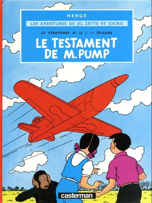 Couverture de l'album Les Aventures de Jo, Zette et Jocko Tome 1 Le testament de M. Pump