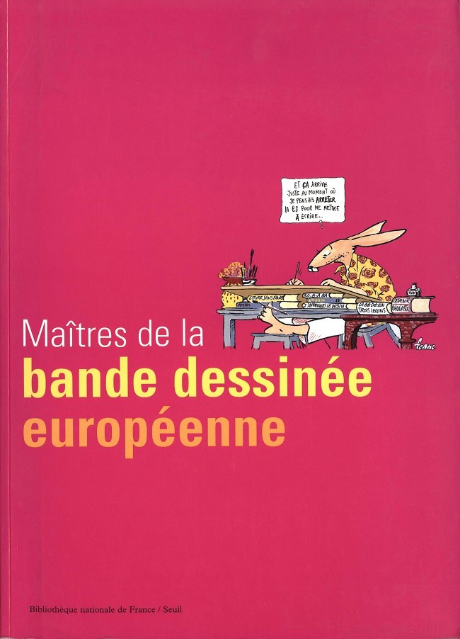 Couverture de l'album Maîtres de la bande dessinée européenne