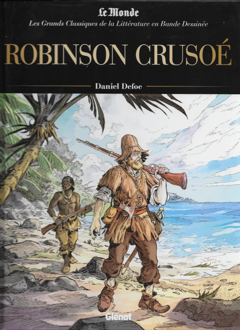 Couverture de l'album Les Grands Classiques de la littérature en bande dessinée Tome 4 Robinson Crusoé