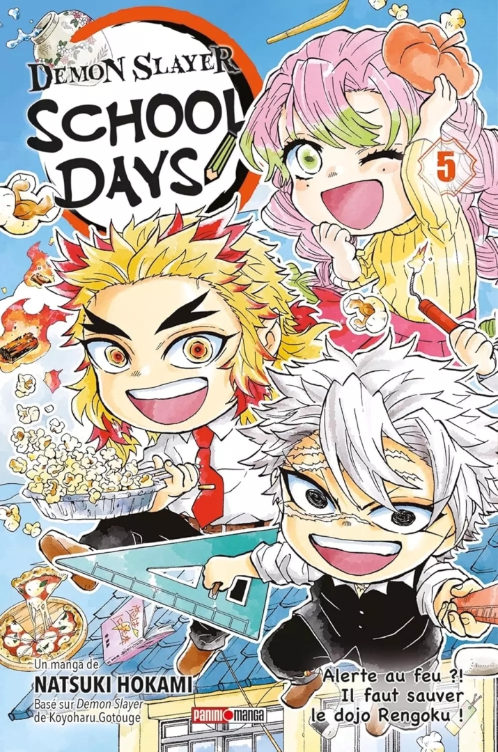 Couverture de l'album Demon slayer - School days 5 Alerte au feu ?! Il faut sauver le dojo Rengoku !