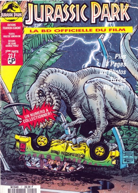 Couverture de l'album Jurassic Park Jurassic park, la bd officielle du film (2ème partie)