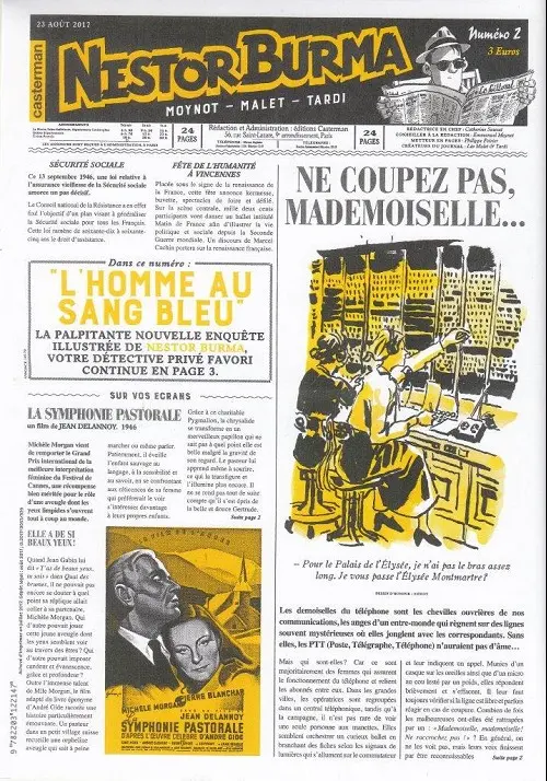 Couverture de l'album Nestor Burma L'homme au sang bleu numéro 2