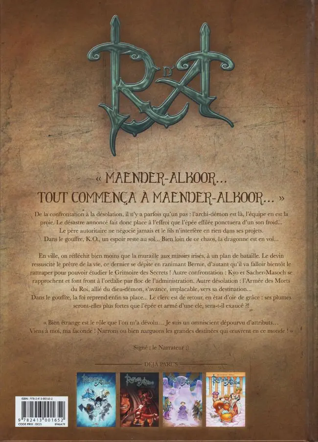 Verso de l'album Reflets d'Acide Tome 8 De Charybde en Traävia...