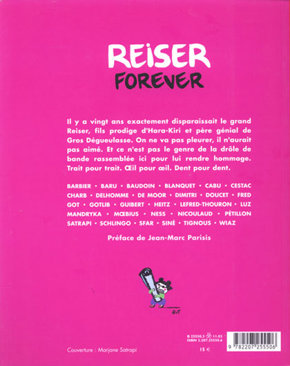 Verso de l'album Reiser forever