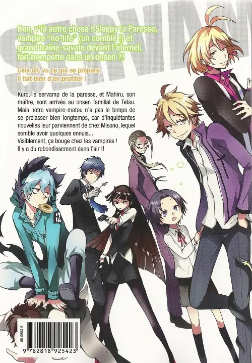 Verso de l'album Servamp 4