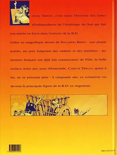 Verso de l'album Simon Une aventure américaine