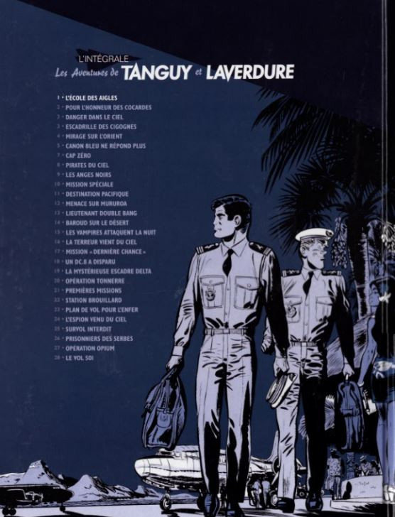 Verso de l'album Tanguy et Laverdure L'Intégrale Tome 1 L'École des aigles