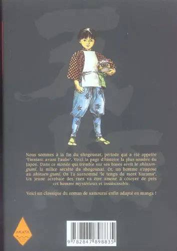Verso de l'album Tengu Tome 1