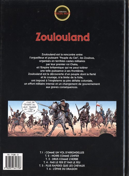 Verso de l'album Zoulouland Tome 6 L'épine du dragon