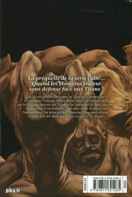 Verso de l'album L'Attaque des Titans - Before The Fall 4