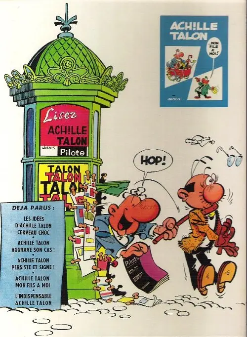 Verso de l'album Achille Talon Tome 1 Les idées d'Achille Talon cerveau-choc !