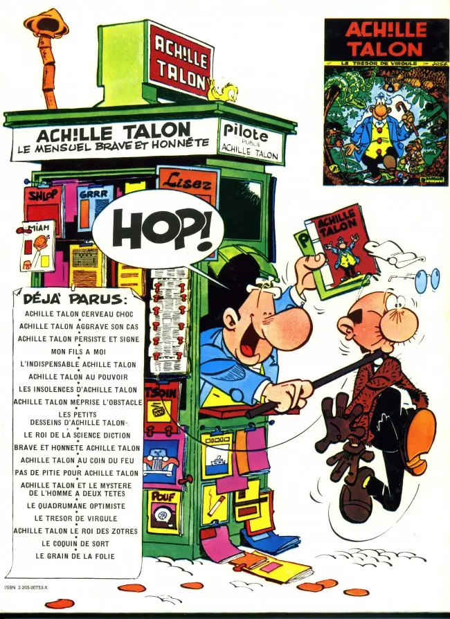 Verso de l'album Achille Talon Tome 9 Les petits desseins d'Achille Talon