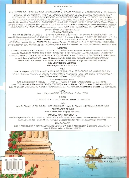Verso de l'album Alix Tome 4 La tiare d'Oribal