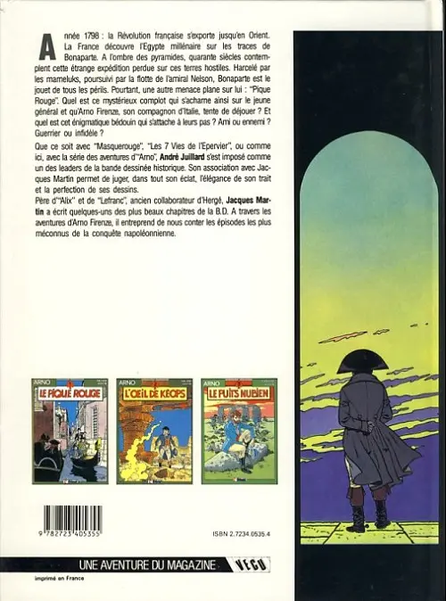 Verso de l'album Arno Tome 2 L'œil de Kéops