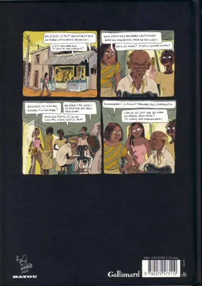 Verso de l'album Aya de Yopougon Tome 1