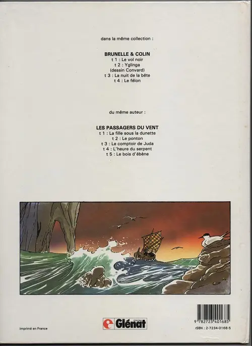 Verso de l'album Brunelle et Colin Tome 2 Yglinga