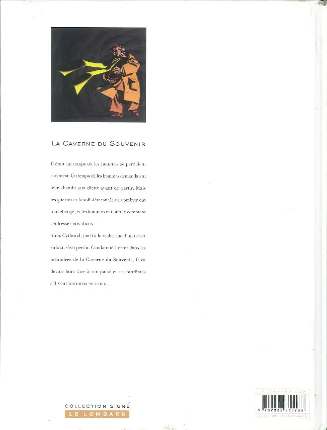Verso de l'album La Caverne du souvenir