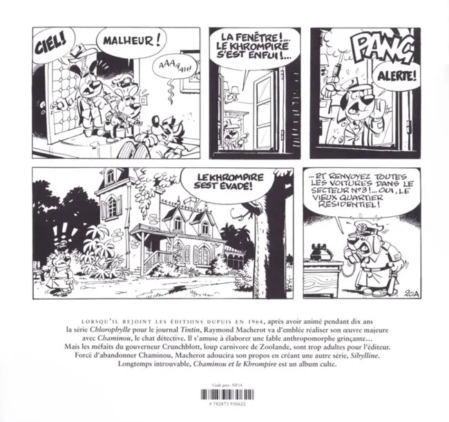 Verso de l'album Chaminou Tome 1 Chaminou et le Khrompire