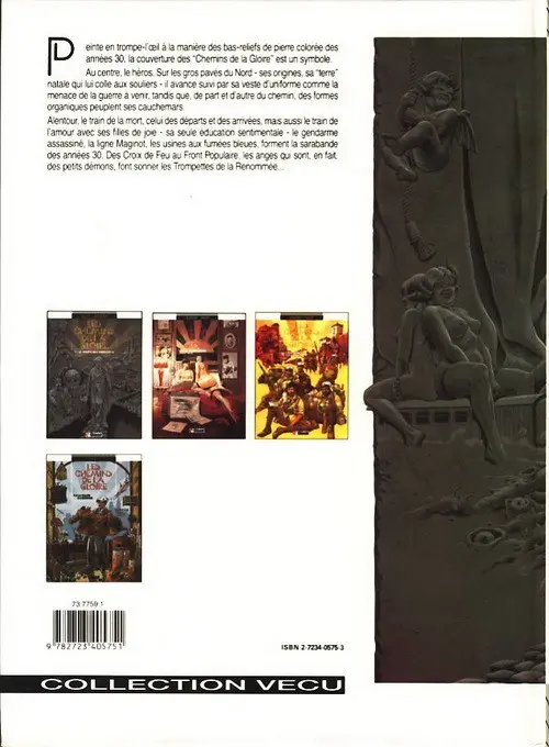 Verso de l'album Les Chemins de la gloire Tome 1 Le temps des innocents