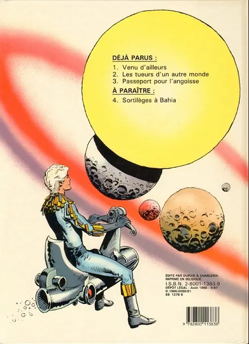 Verso de l'album Cristal Tome 1 Venu d'ailleurs
