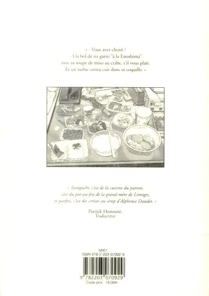 Verso de l'album Le Gourmet Solitaire Tome 1