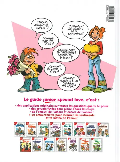 Verso de l'album Les guides junior Tome 6 Le guide junior spécial Love
