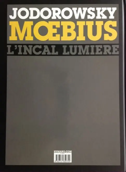 Verso de l'album L'Incal Tome 3 Ce qui est en bas