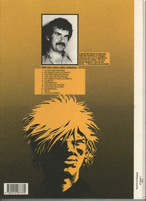Verso de l'album Jeremiah Tome 6 La secte