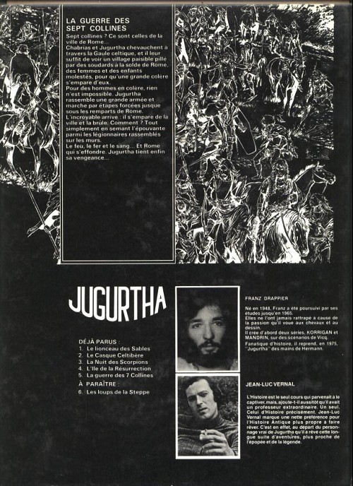 Verso de l'album Jugurtha Tome 5 La guerre des 7 collines