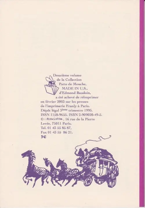 Verso de l'album Made in U.S.