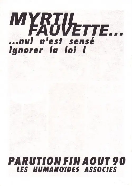 Verso de l'album Myrtil Fauvette Tome 1 Paroles de diable...