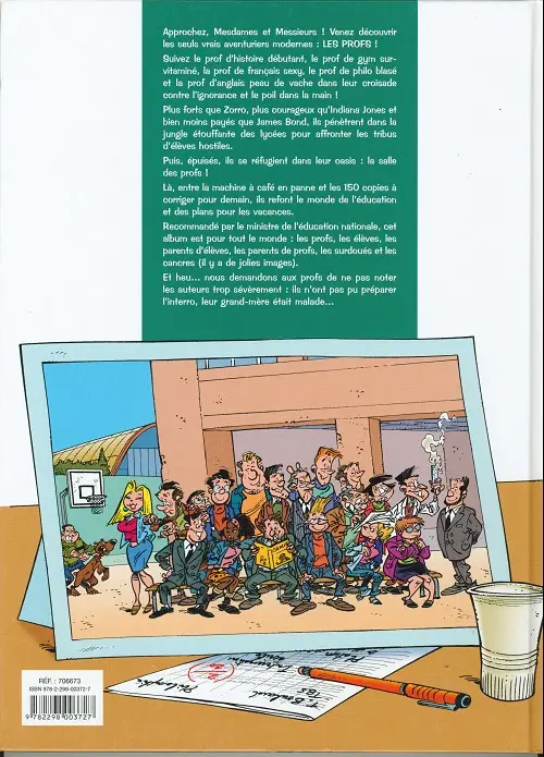 Verso de l'album Les Profs Tome 6 Classe touriste