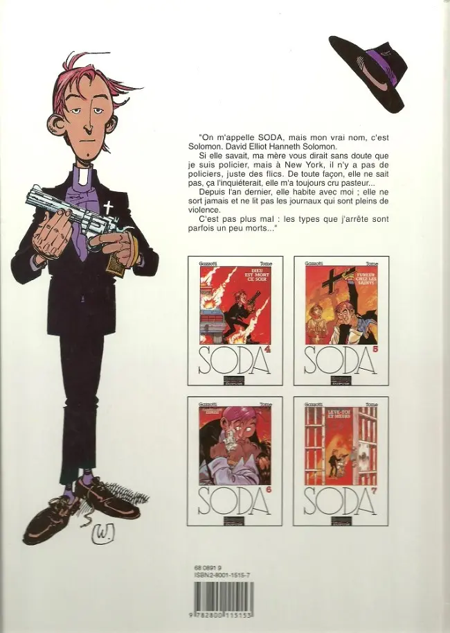 Verso de l'album Soda Tome 1 Un ange trépasse
