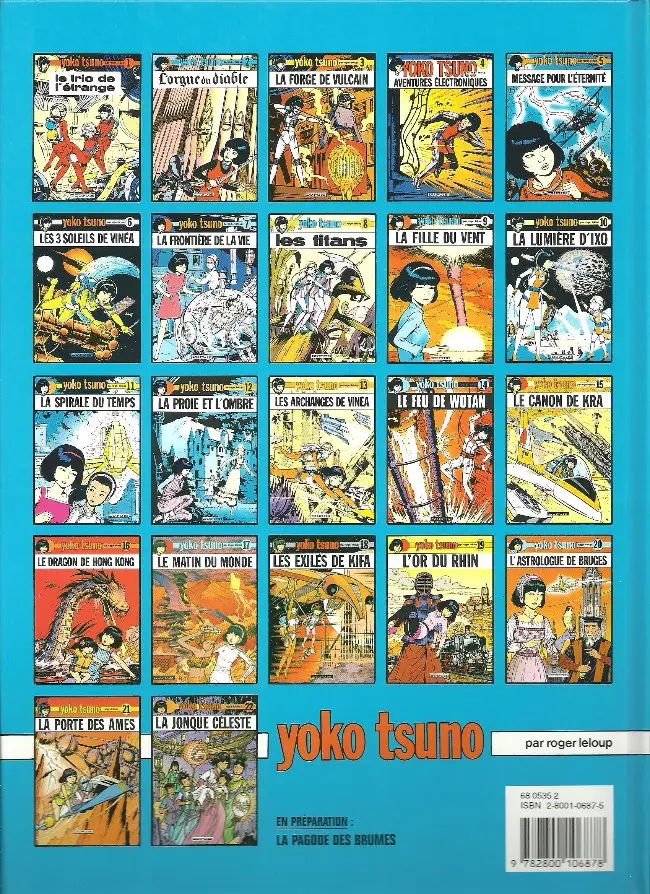 Verso de l'album Yoko Tsuno Tome 10 La lumière d'Ixo
