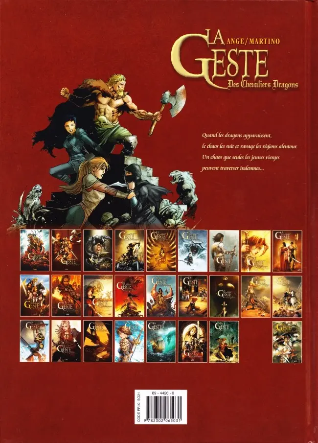 Verso de l'album La Geste des Chevaliers Dragons Tome 25 La Guerre des ombres