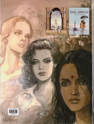 Verso de l'album India dreams A l'ombre des bouguainvillers / Il n'y a rien à Darjeeling