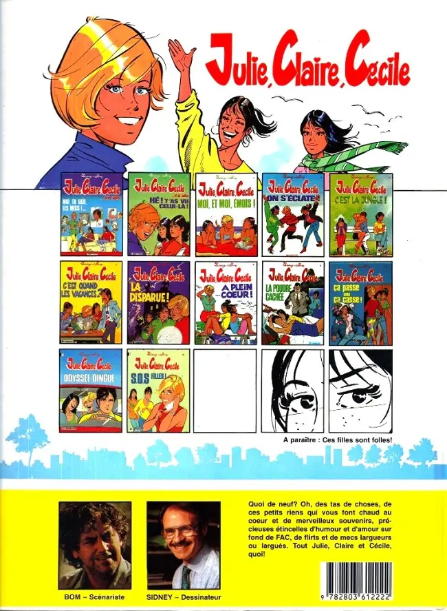 Verso de l'album Julie, Claire, Cécile Tome 13 Ils n'ont encore rien vu !