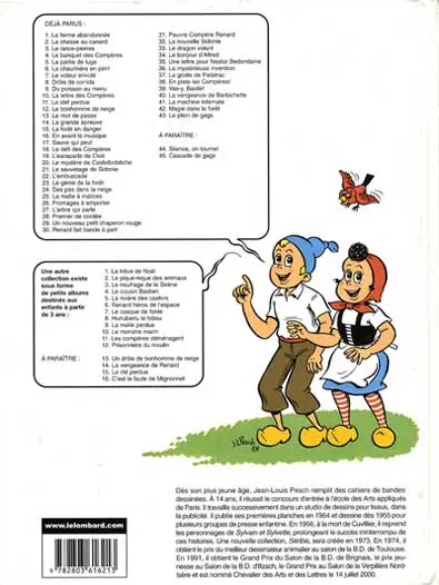 Verso de l'album Sylvain et Sylvette Tome 43 Le plein de gags !