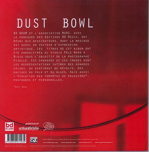 Verso de l'album BD Music Dust Bowl